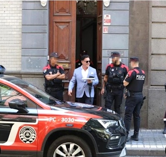 Rafael Jiménez de Oliva durante las actuaciones del caso Quórum Social 77